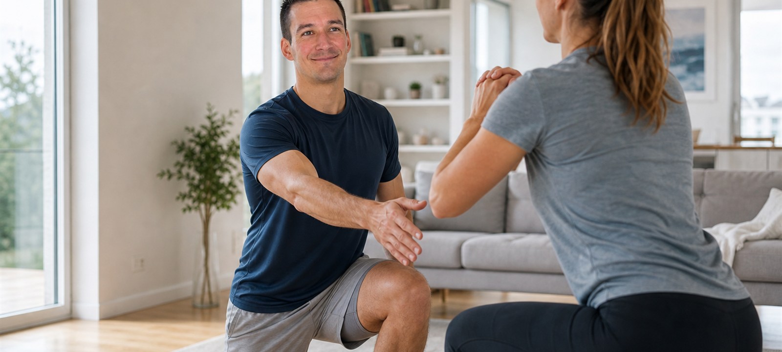 Jonathan accompagne une séance de coaching sportif à domicile à Nantes et aux alentours